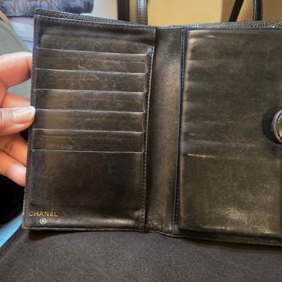 Chanel "Valentine Special" Black Leather Wallet - Picture 3 of 9